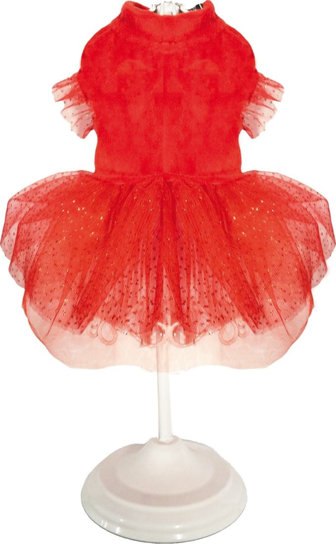 Croci Hondenjurk Xmas Sparkling Rood 35 cm