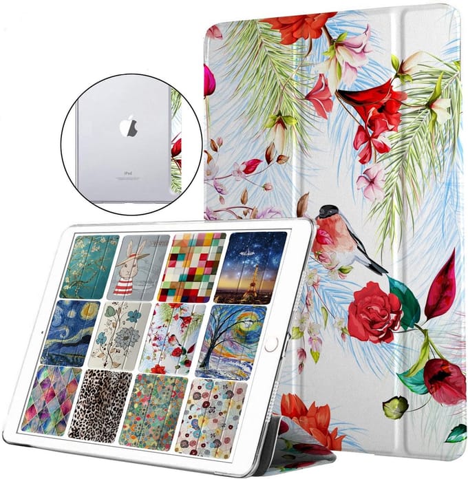 Cases voor iPad Air 2 2014 - Drievoudige Gedrukte Harde Transparante Achterkant