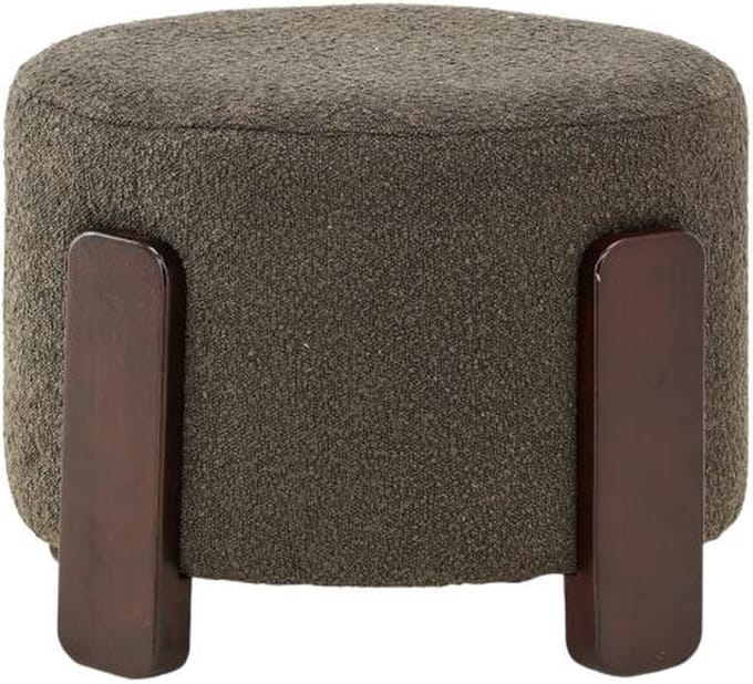 Svea - Nova hocker - boucle - donkergrijs