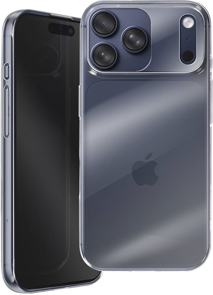 Tactical, Hoesje Geschikt voor Apple iPhone 17 Pro Max Compatibel met Draadloos Opladen Qi, Transparant