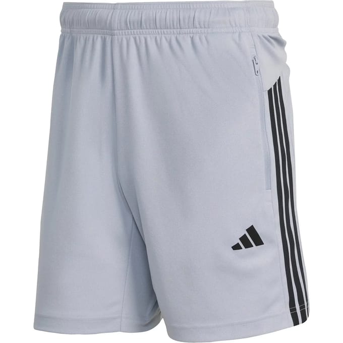 Adidas Workout Essentials Base 3 Stripes Pique 7´´ Korte Broek Grijs S / Regular Man