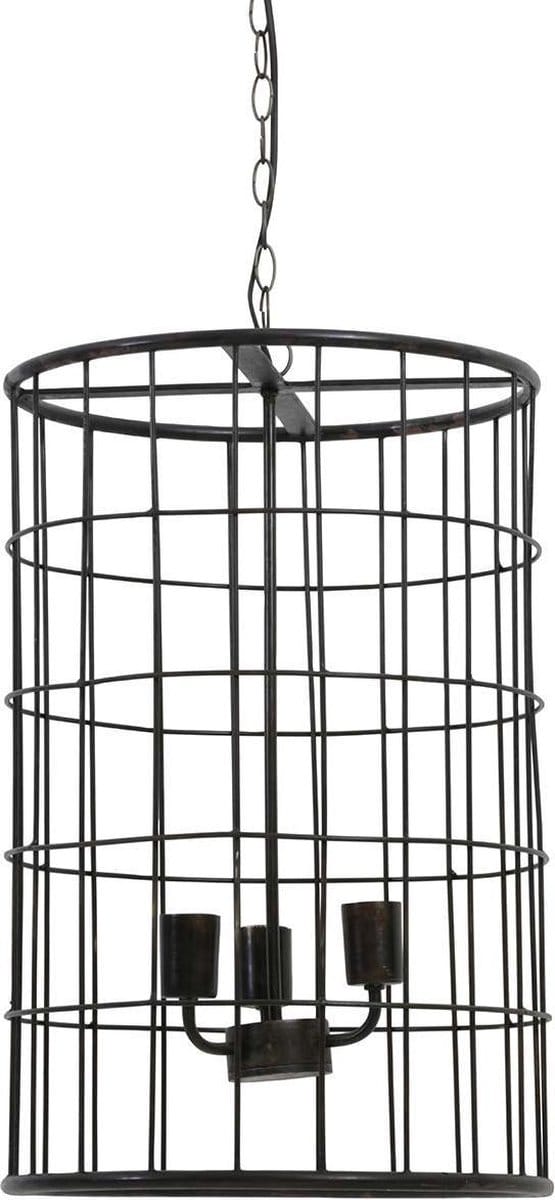 Light & Living Hanglamp  BINTY Ø40x60 cm  -  zwart zink