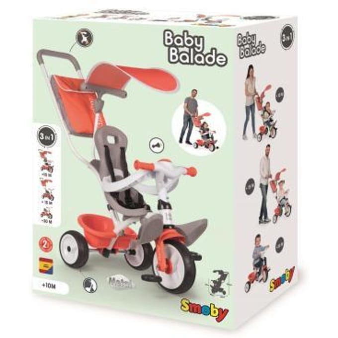 Smoby - Baby Balade driewieler - Rood