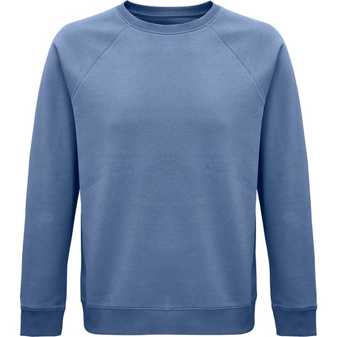SOLS Unisex Adult Space Organic Raglan Sweatshirt (Blauw)