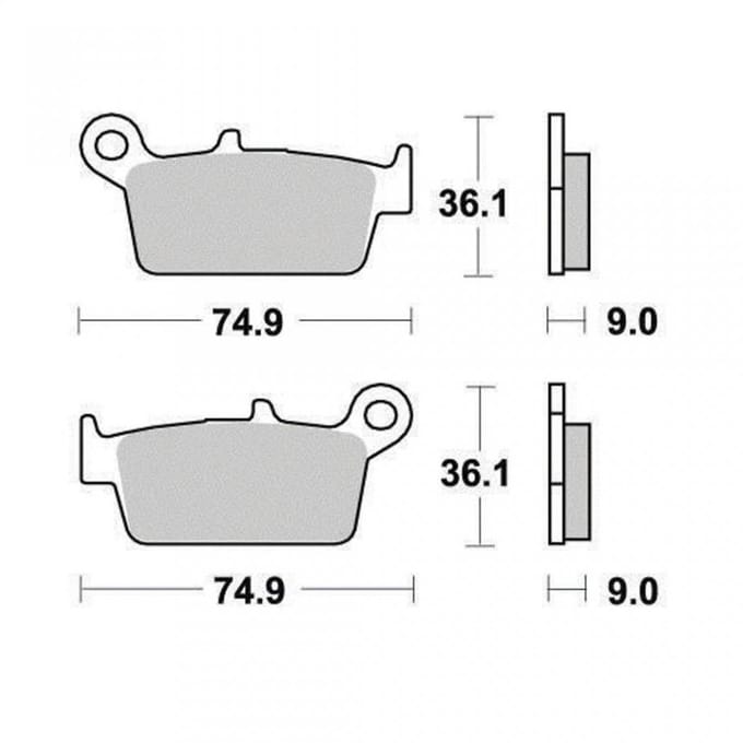 Plaquette de frein Vesrah pour Scooter Kymco 50 K12 Sport 1996 à 2000 AV Neuf