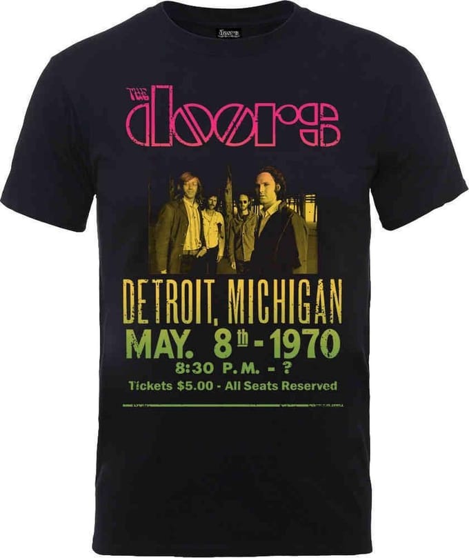 The Doors Heren Tshirt -2XL- Gradient Show Poster Zwart