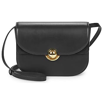 FURLA Leren Schoudertas Sfera Crossbody Round Nero Zwart