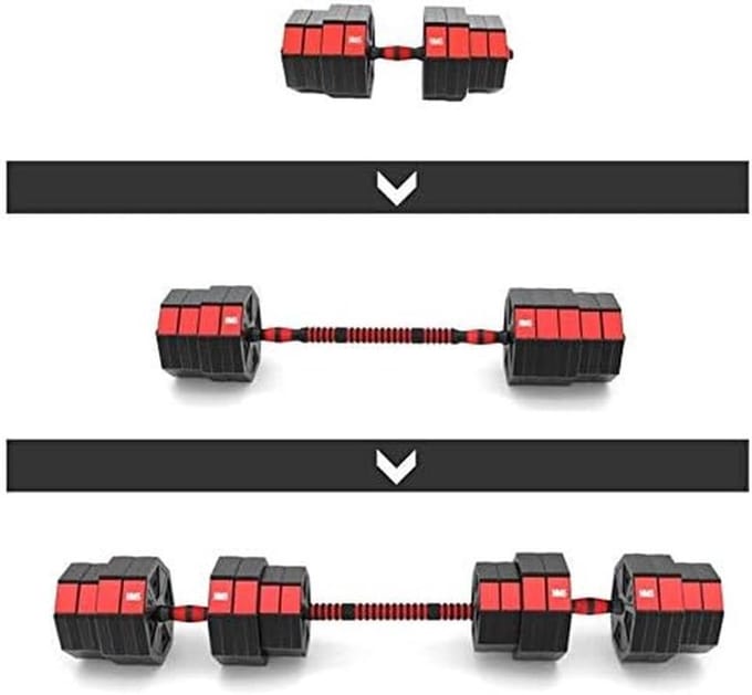 Dumbbell Set - Gewichtset Halters - Kracht Training - Verstelbaar Gewicht - 40 kg - Zwart