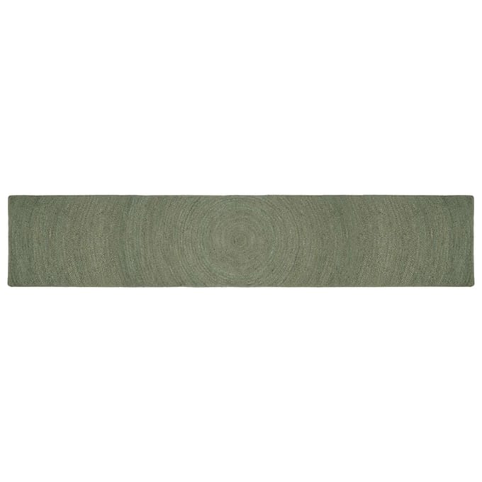 vidaXL - Vloerkleden - Olijfgroen - 60 - x - 400 - cm - Jute