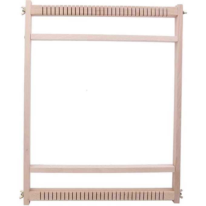 DIY Houten Handweefmachine Tapijt Weefgetouw Kinderweefspeelgoed beige