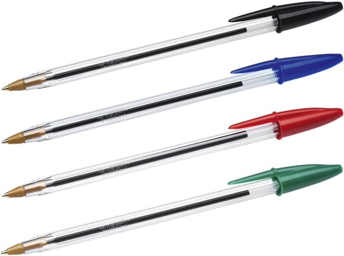 Balpen Bic Cristal Grip Blauw Medium