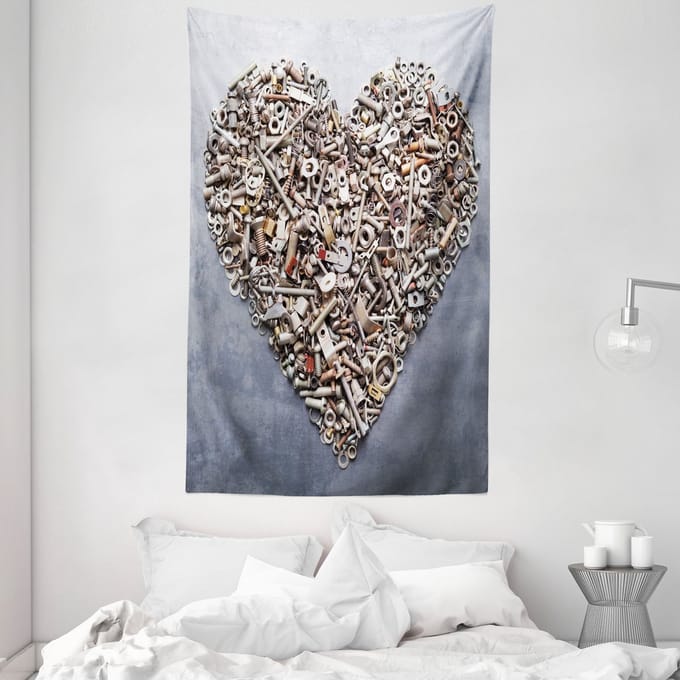 ABAKUHAUS Landschapstapijt, meer, 140 x 230 cm, groen