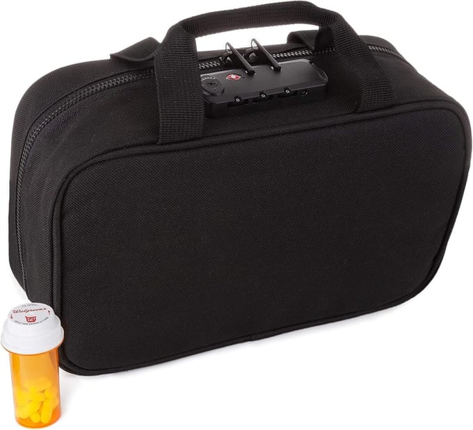 Vergrendelbare Medicatie Reistas - Veilig en Compact voor Reizen