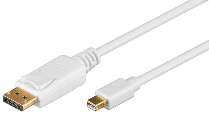 Mini DisplayPort naar DisplayPort v1.2 kabel wit 2 meter