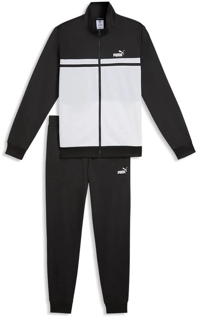 Puma Poly Colorblock Trainingspak Zwart L Man