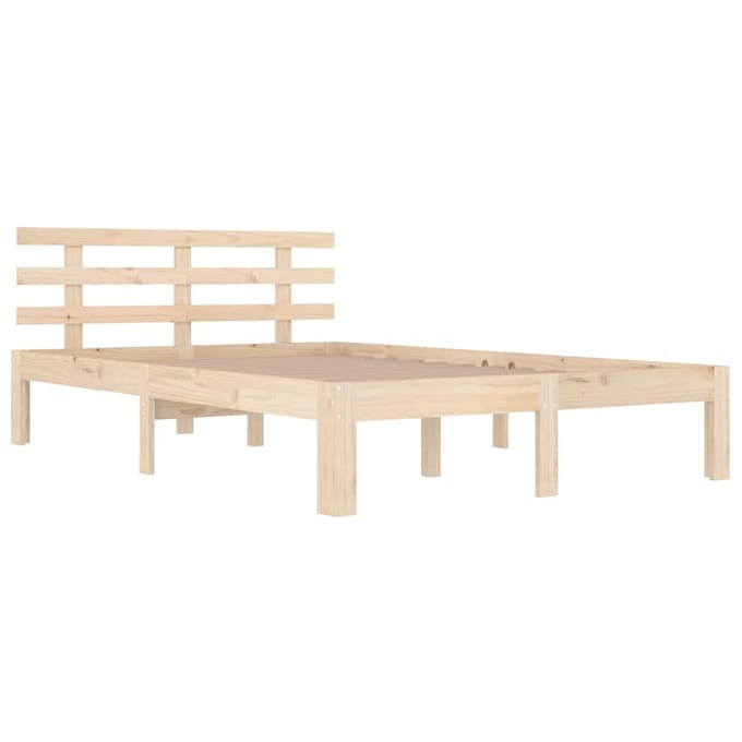 vidaXL - Bedframe - zonder - matras - massief - hout - 120x200 - cm