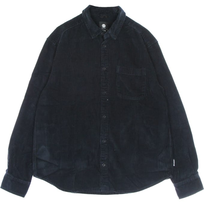 Stoer corduroy herenoverhemd met lange mouwen