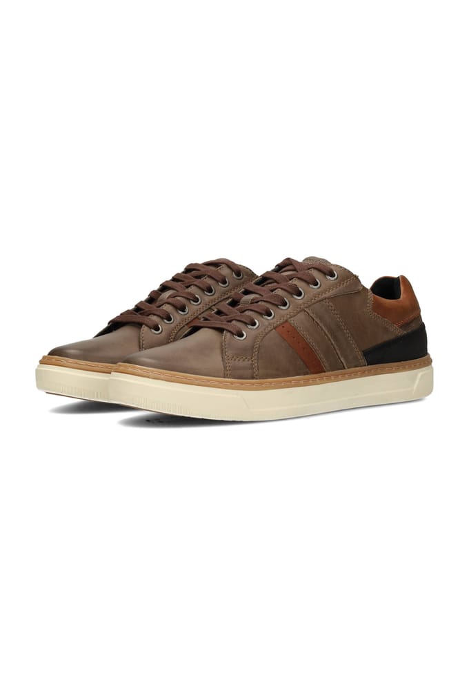 Vaton philos 2 sneakers heren olijfgroen leer