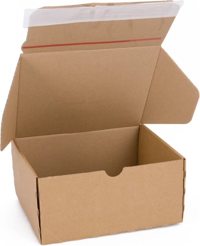 Postdoosjes 192 x 155 x 43 mm bruin | 20 stuks