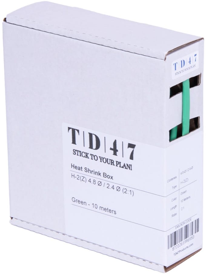 TD47 Krimpkous Box H-2(Z) 4.8Ø / 2.4Ø 10m - Groen