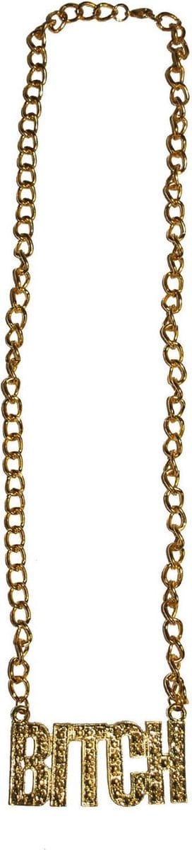 Ketting BITCH goud