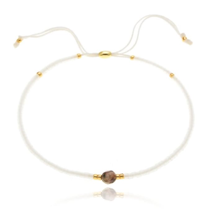 Deja Armband Miyuki Glas kralen - White