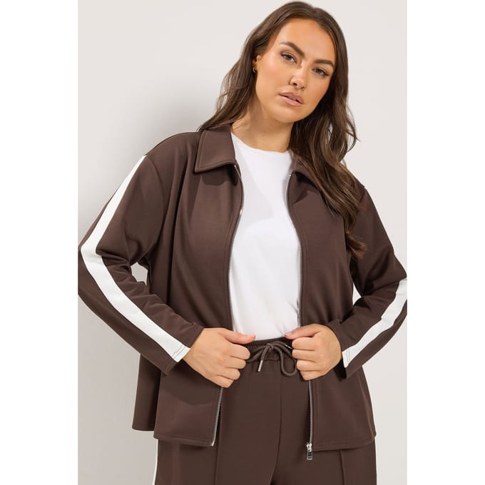 Yours Chocoladebruin Jack Met Zijstreep Size 42