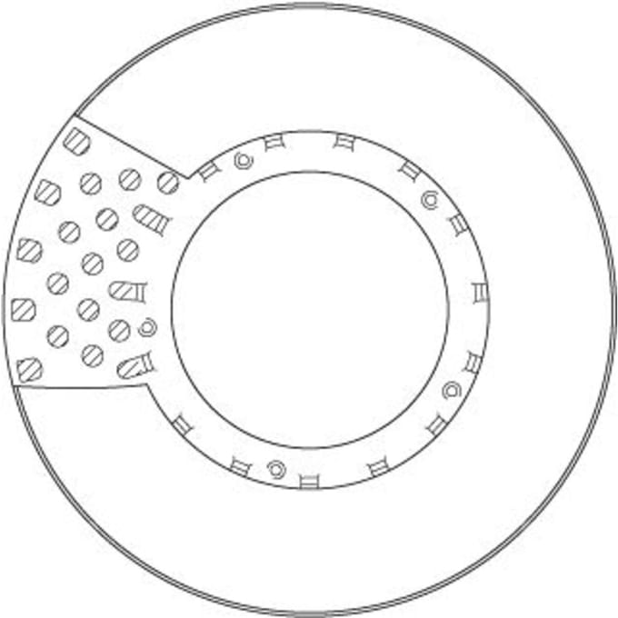 Remschijf TRW DF5033S, 1 Stuk