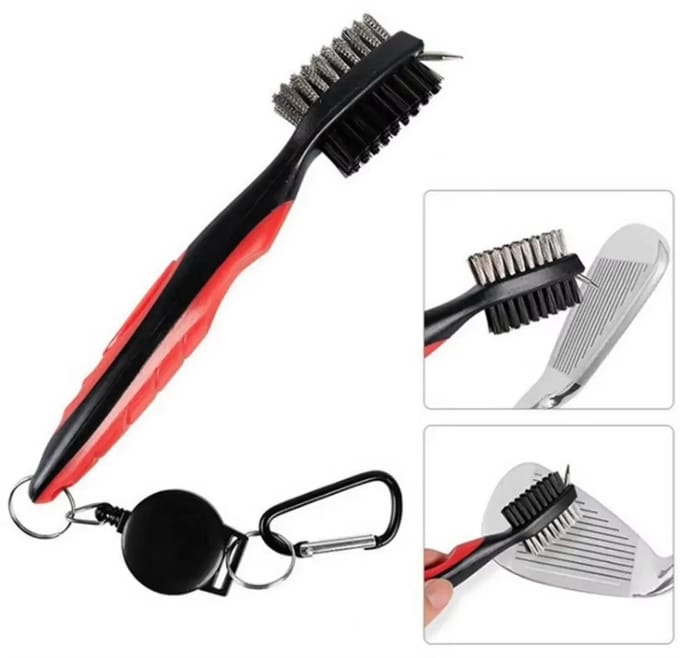 Actie4you® - Golf borstel Golftas - Golf Accessoires – 3 in 1 – Golfborstel - Rood