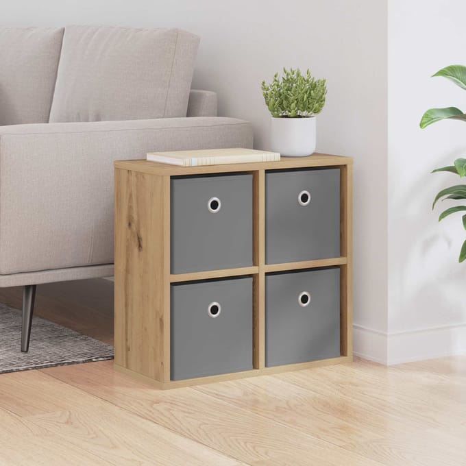 vidaXL - Dressoir - Artisan - Eiken - 49,5 - x - 22 - x - 47 - cm