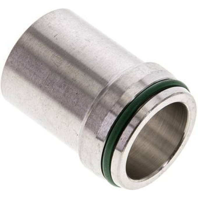 28x3mm RVS Rechte met Lasverbinding 160bar FKM O-ring ISO 8434-1