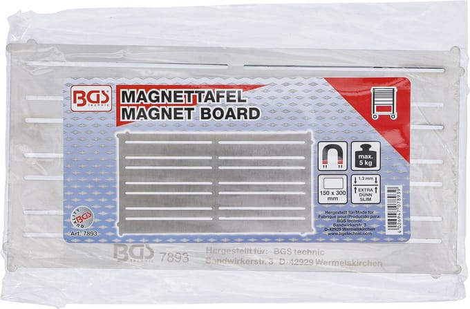 BGS Magneetbord staal extra vlak 300 x 150 mm