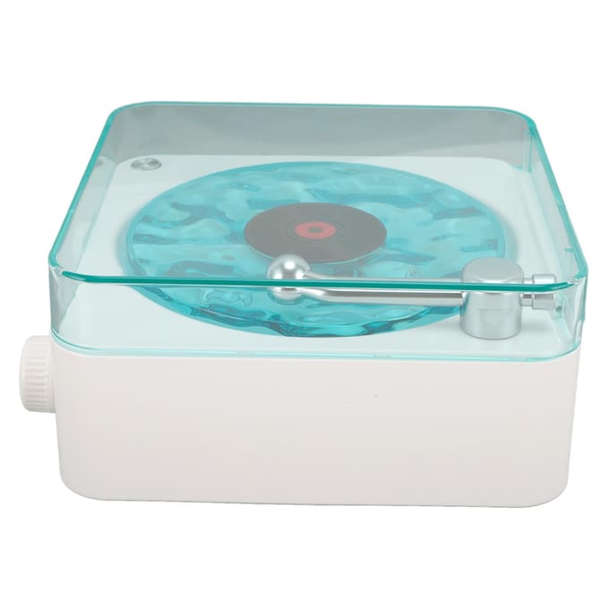 Waves Speler Draadloos Compact Stereo Geluid Sfeerlicht Creatief Cadeau Draagbaar Vintage Waves wit