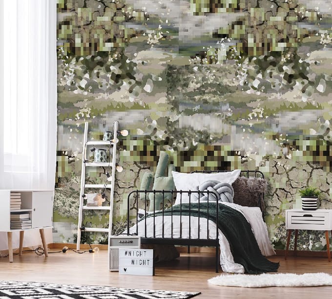 INGK Behang - Thomas - camouflage
