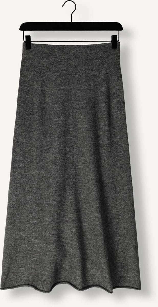 EDITED Panja Knit Skirt Rokken Dames - Donkergrijs - Maat 38