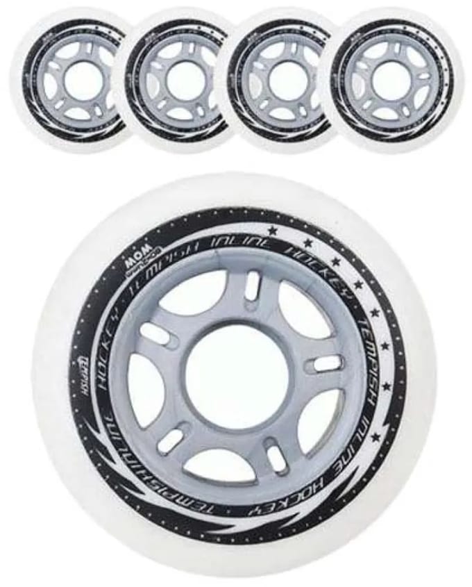 Tempish Woow 74a Schaatswielen 4 Eenheden Zilver 84 mm