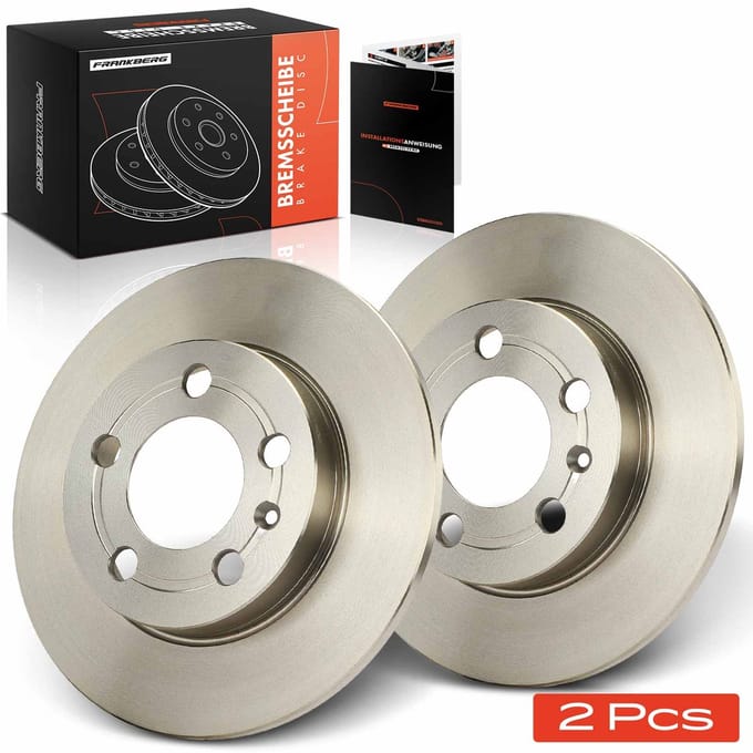 Frankberg 2x Remschijven Achteras voor VW Golf IV Bora Variant Audi