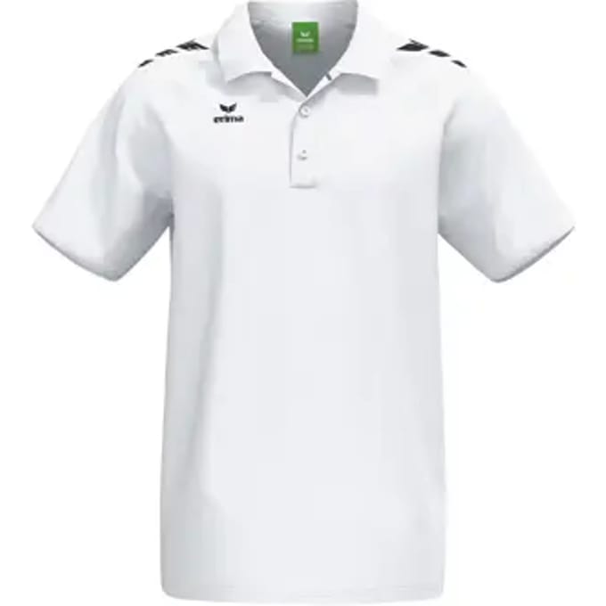 Erima Cmpt 3 Wings Polo Heren - Wit / Zwart | Maat: S