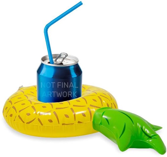 Folat - Opblaasbare drankenhouder ananas