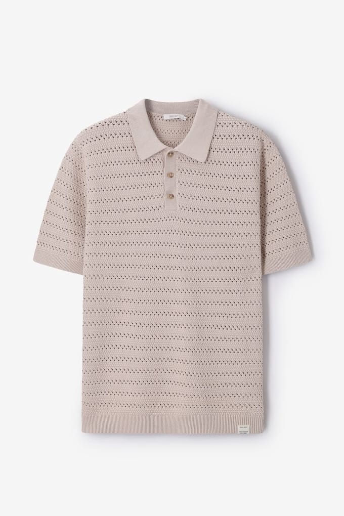 Sissy-Boy - Beige gebreide polo
