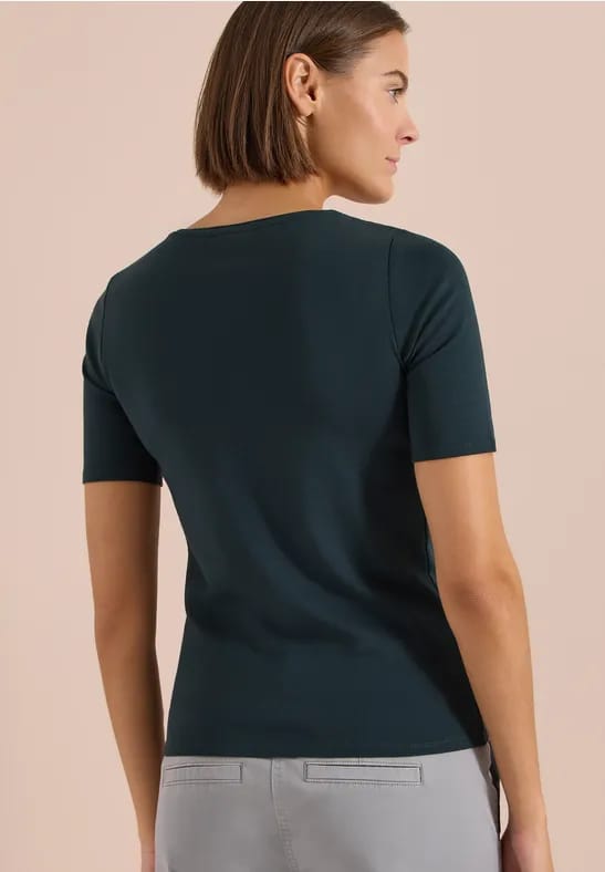 Basic katoenen shirt