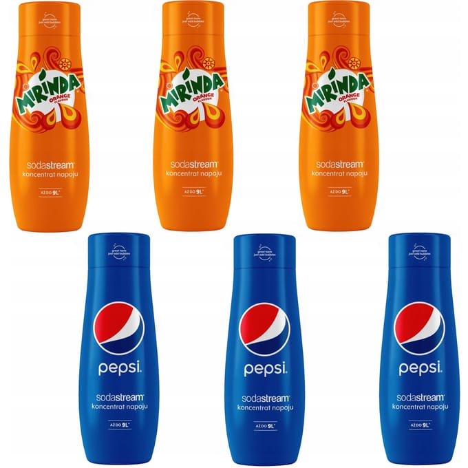 SodaStream Zestaw - Drankconcentraten - Pepsi - Mirinda - 440ml