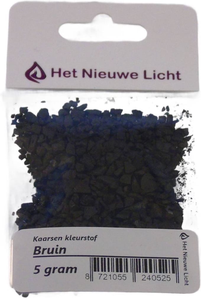 Het Nieuwe Licht ® - Kaarsen kleurstof - BRUIN - 5 gram