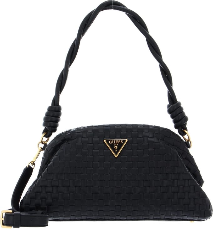 GUESS Koppeling Schoudertas Lisbet Frame Clutch Black Zwart