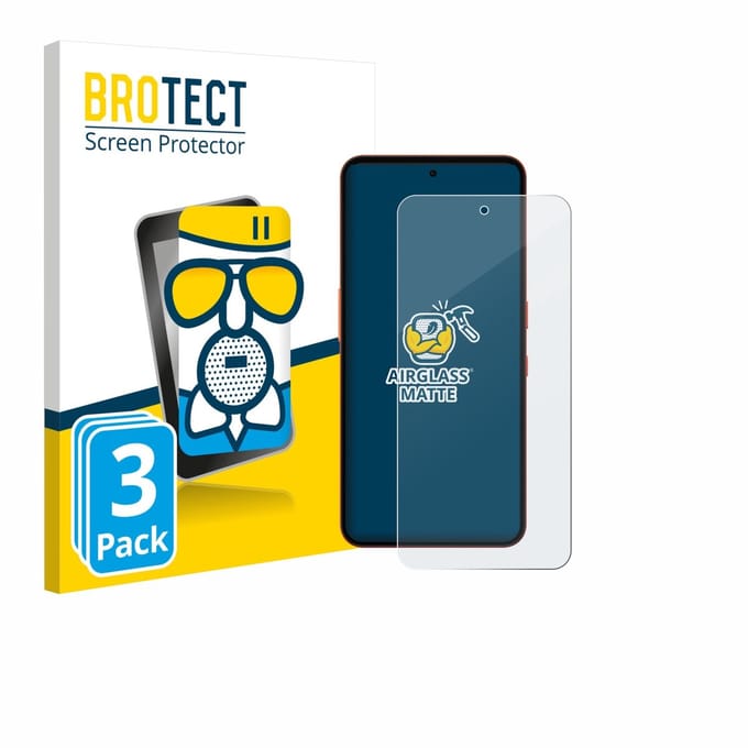 BROTECT - Screenprotector voor Nothing CMF Phone 2 Pro - Folie Beschermfolie Beschermglas matte 3 Stuks