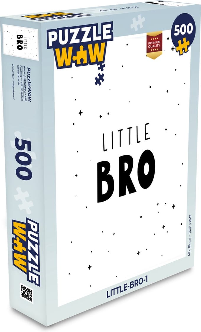 Puzzel Spreuken - Kind - Jongens - Little bro - Quotes - Legpuzzel - Puzzel 500 stukjes