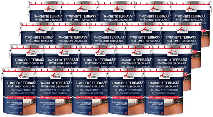 Waterdichte verf voor terras - Buitencoating op basis van hars: ARCADECK