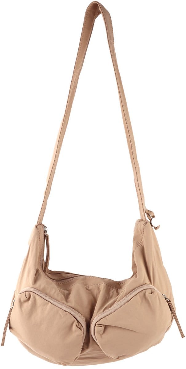Giuliano Nylon crossbody heuptas Miloua - Dames - Taupe