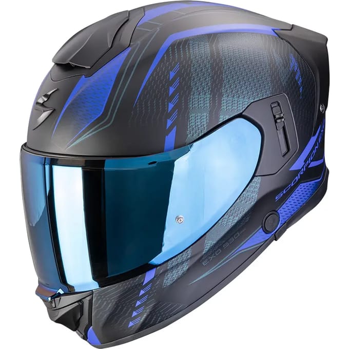 Scorpion EXO-530 Theras Matt Black Blue - Integraalhelm - Maat S - Motorhelm - ECE 22-06 gekeurd