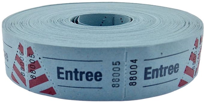 CombiCraft Standaard entreebewijzen op rol in blauw - 2000 stuks